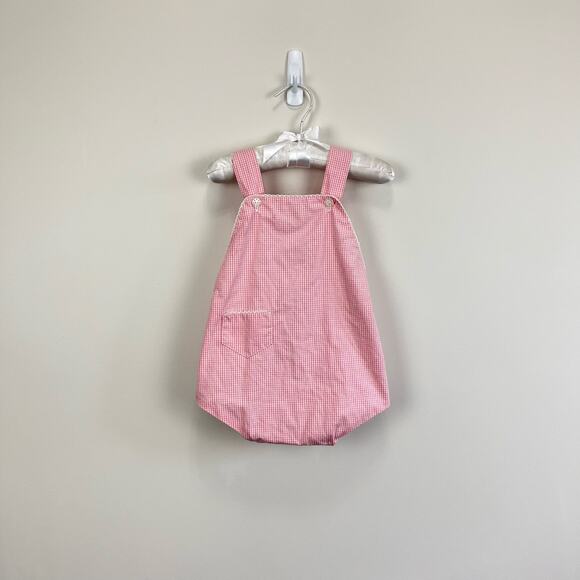 H.M. Woggle Bug Pink Bow Sun Suit Romper 12 Months USA - Picture 1 of 8